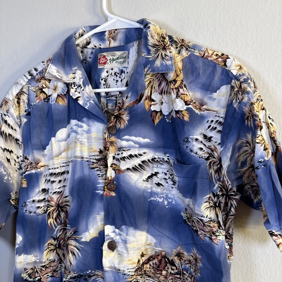 Vintage Hilo Hattie Vneck Button Down Hawaiian Original Womans Blouse Size Mediu - Picture 2 of 11